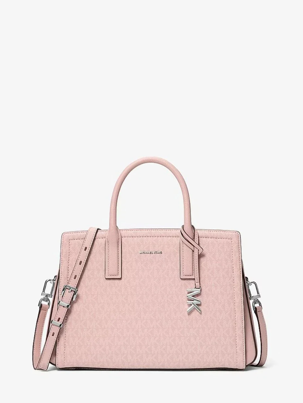 NWT Michael Kors Laila Medium Signature Logo Satchel